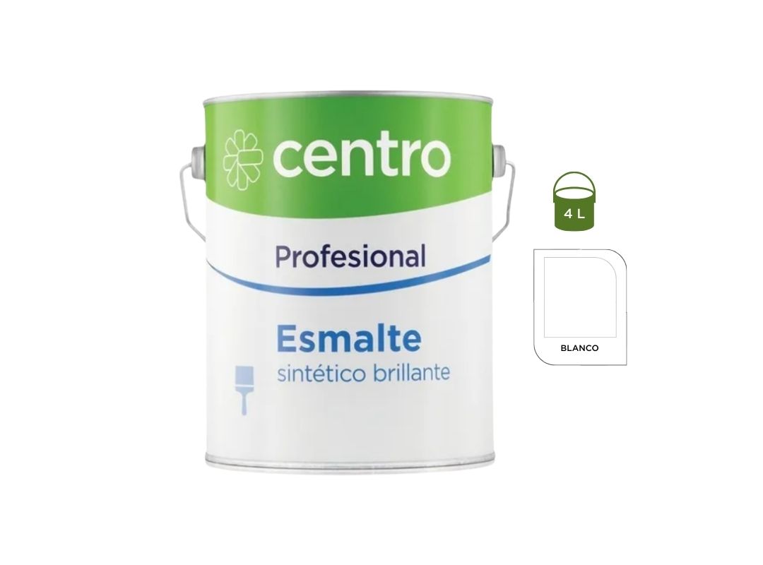Esmalte Sintetico Brillante Blanco 4 L Centro Profesional