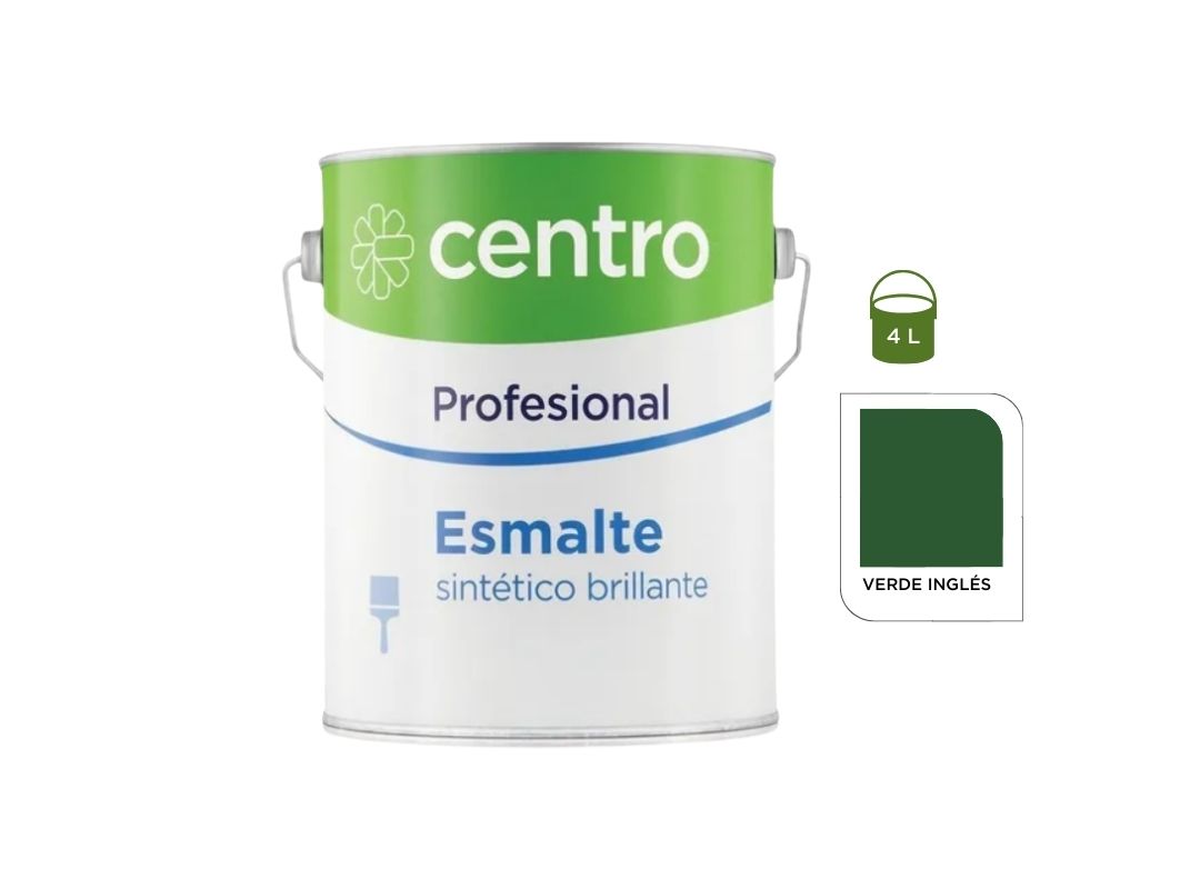 Esmalte Sintetico Brillante Verde Ingles 4 L Centro Profesional